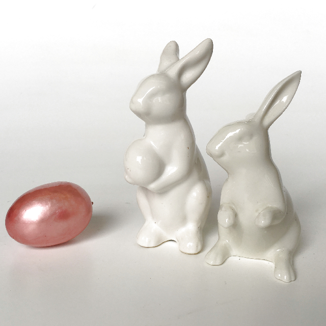 RABBIT, Ceramic Gloss White 13cm H